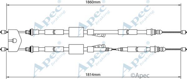 APEC BRAKING Tross,seisupidur CAB1147